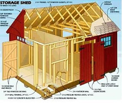 Free easy shed plans PDF at the bottom of the page